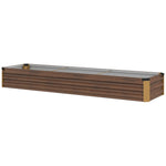 Galvanised Raised Bed For Garden, Outdoor Elevated Planter Box | Dark Brown