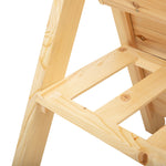 3 Tier Wooden Raised Bed With Hooks 120x48x80cm