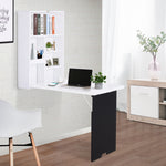Multi-functional Folding Wall-mounted Drop-leaf Table | Black