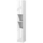High Gloss Bathroom Floor Cabinet Cupboard With Doors