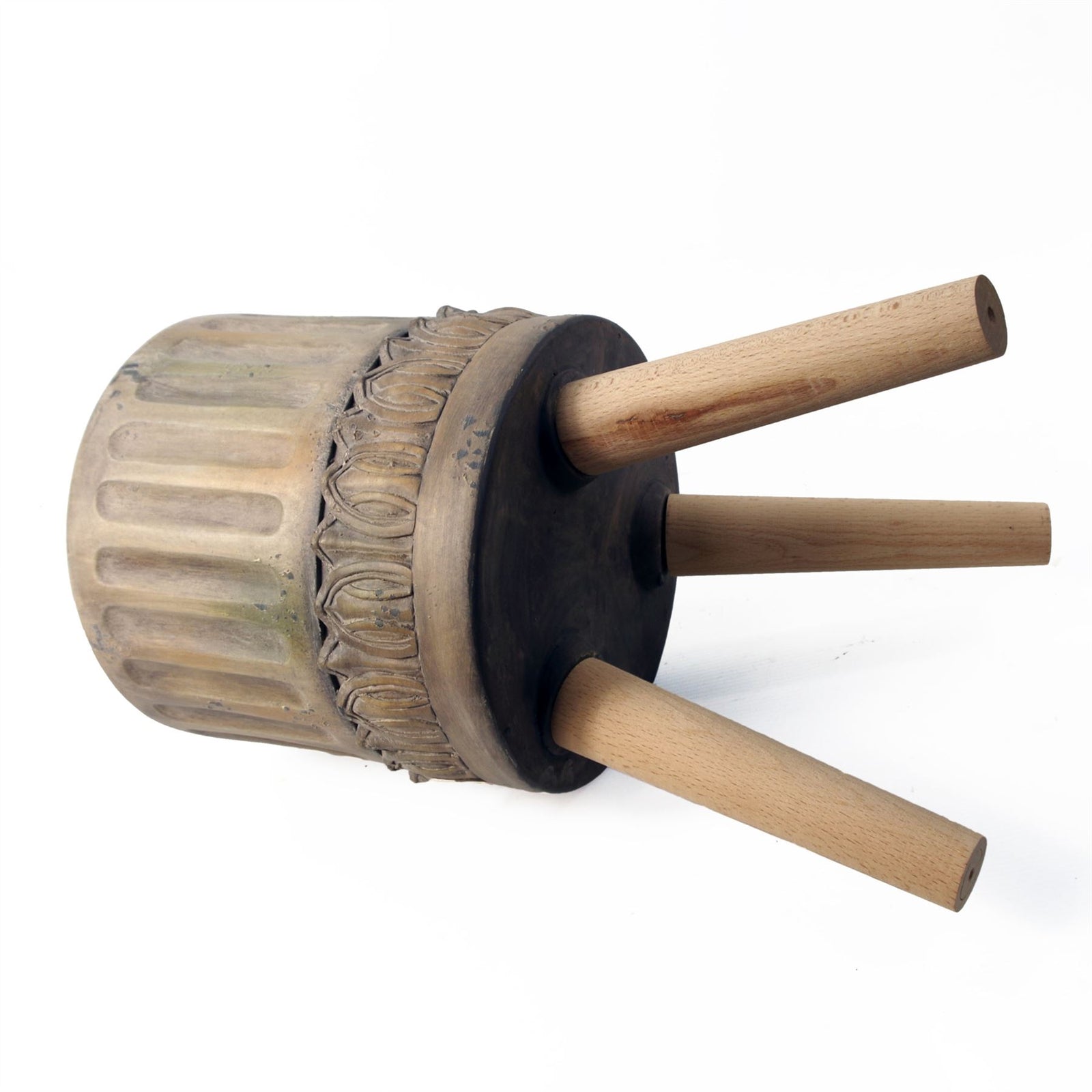 Ridged Composite Planter With Stand