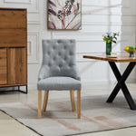 Set Of 2 Ravenna Fabric Dining Chairs | Gray
