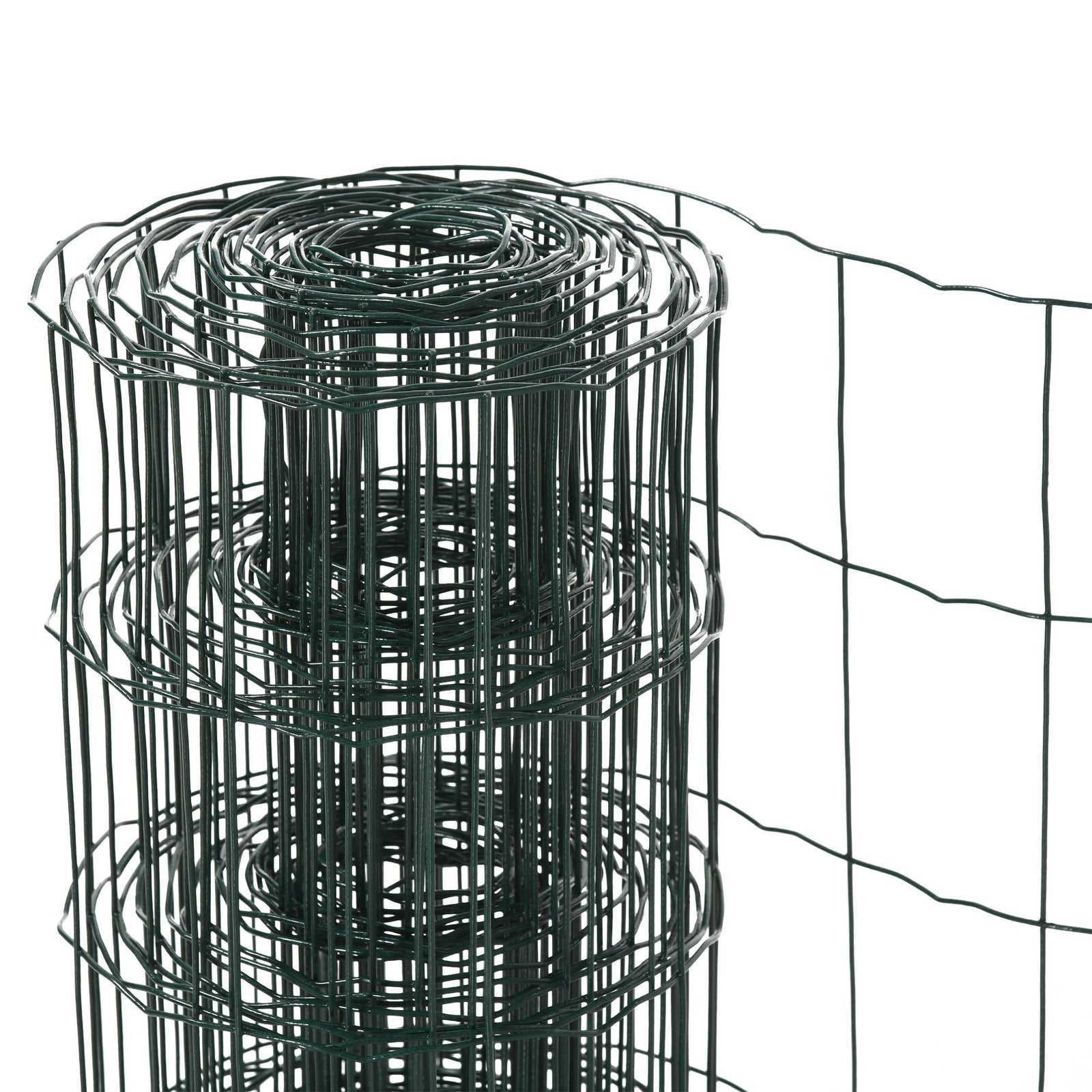 Pawhut 0.6mx10m Chicken Wire Mesh Rabbit Poultry Animal Fence Pvc Coated Netting