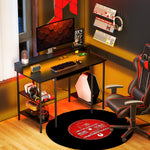 Gaming Desk With Monitor Stand And Sliding Keyboard Tray | Black