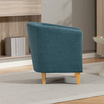 Millie Fabric Accent Chair | Teal Blue
