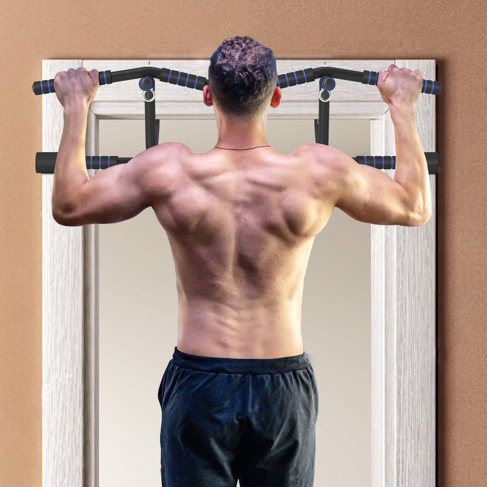 Pull-up Bar Doorway Non-slip With Multi Grips