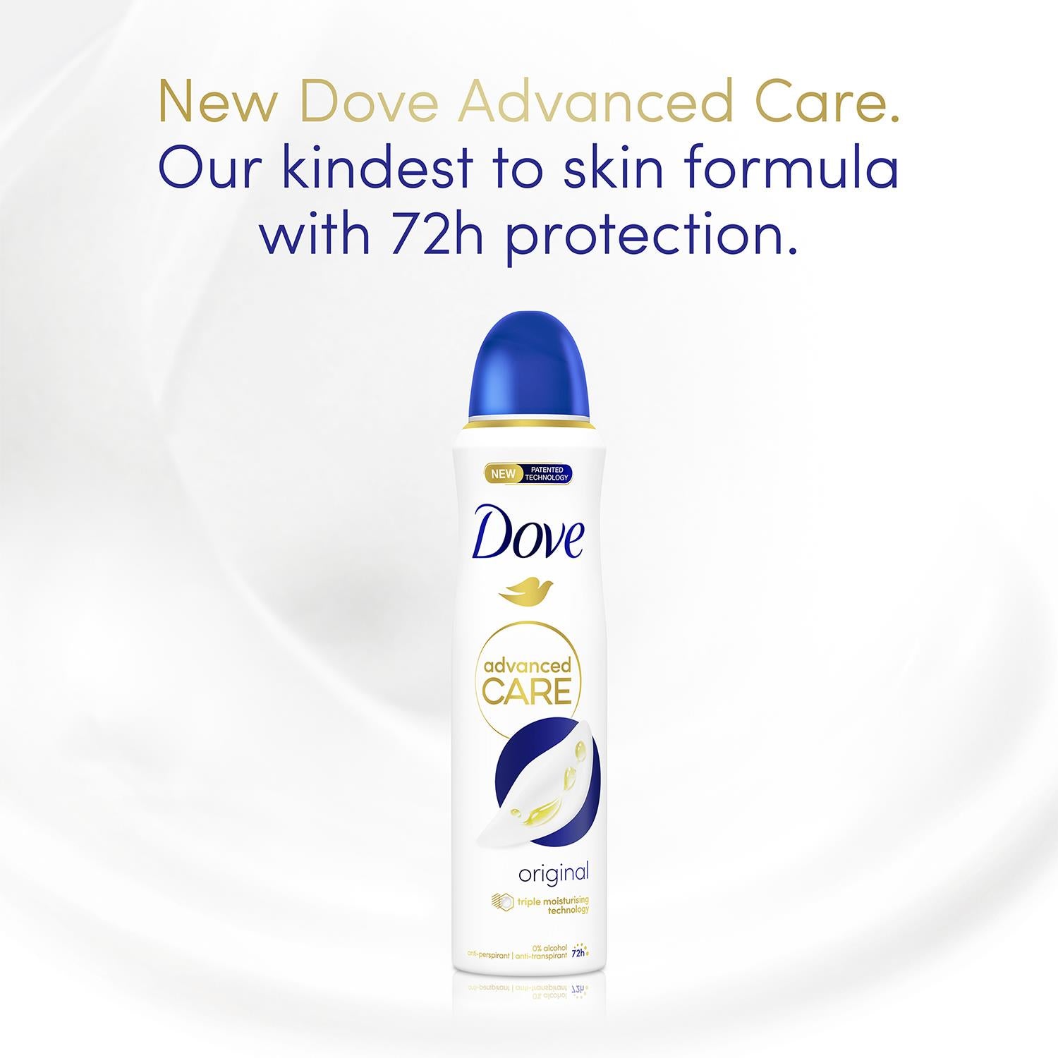 Advanced Care Anti-perspirant Deodorant Spray Original, 6x 200ml | White