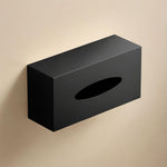Tissue Box Cover, Matt Black, Free-standing , Collection Architect S+