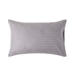 Egyptian Cotton Satin Stripe Housewife Pillowcase 330 Tc | 48 x 74cm | Grey