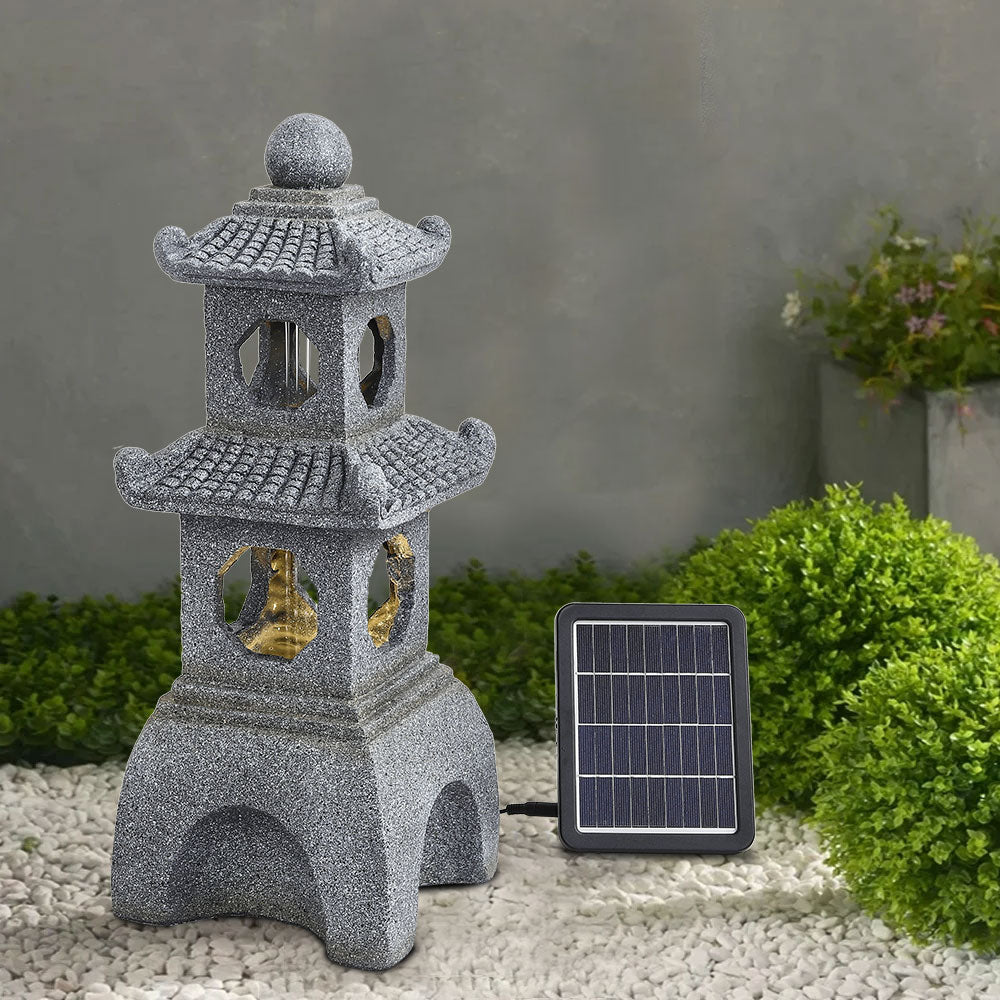 Pagoda Solar Garden Fountain