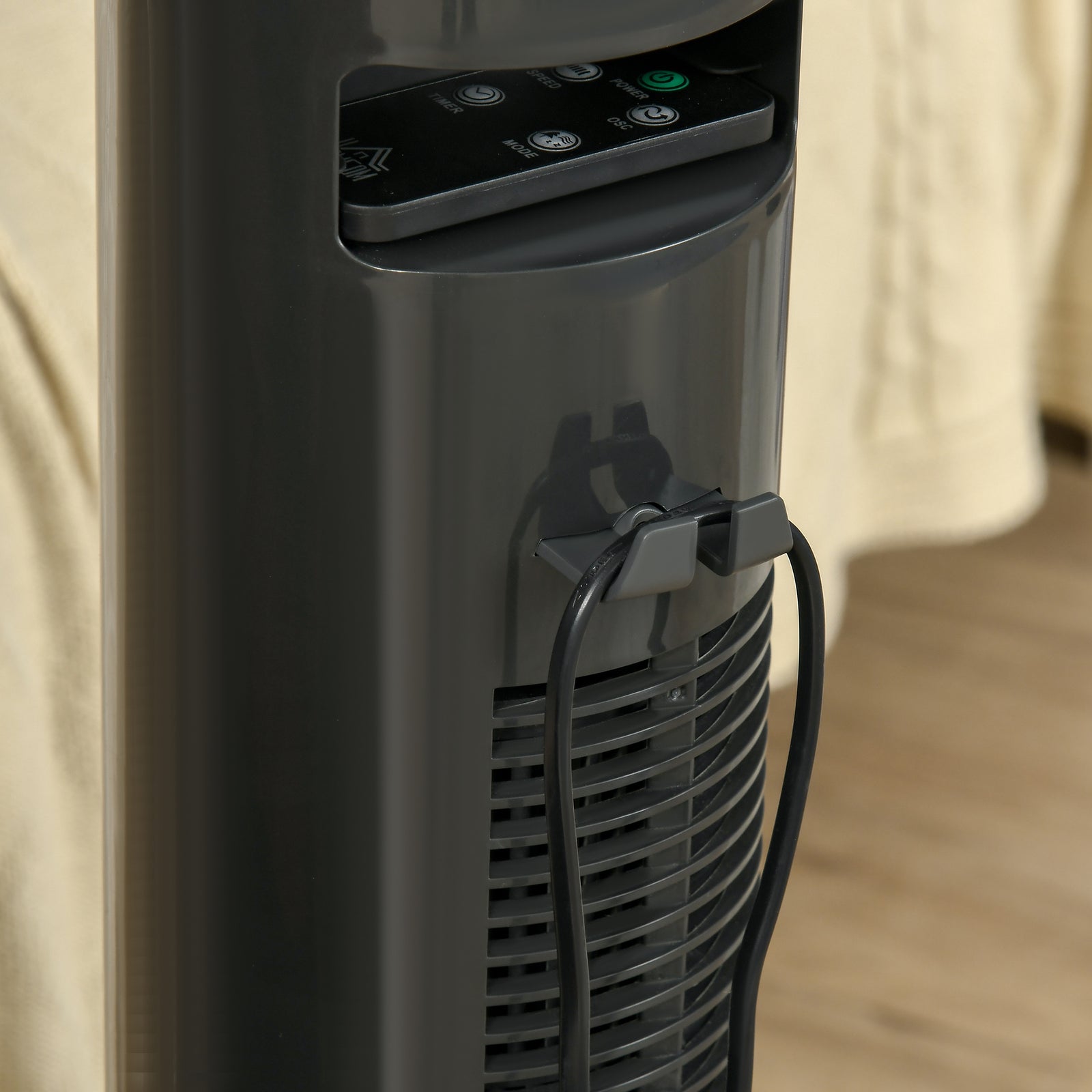 30 Inch Led Tower Fan Oscillation 3 Speed 3 Mode Remote | One Size | Gray