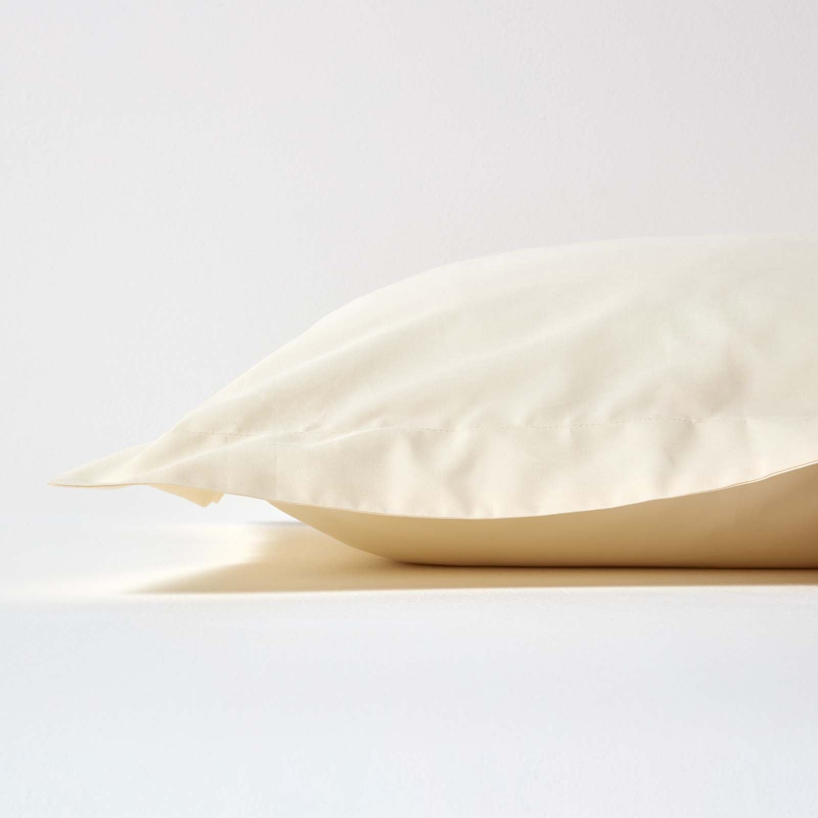 Egyptian Cotton Oxford Pillowcase 200 Tc | 48cm x 91cm | Cream