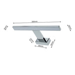 Shine Chrome Led 7w Wall Lamp Stylish Polished Chrome Light With Ip44 Rating Perfect For Mounting Above A Bathroom Mirror