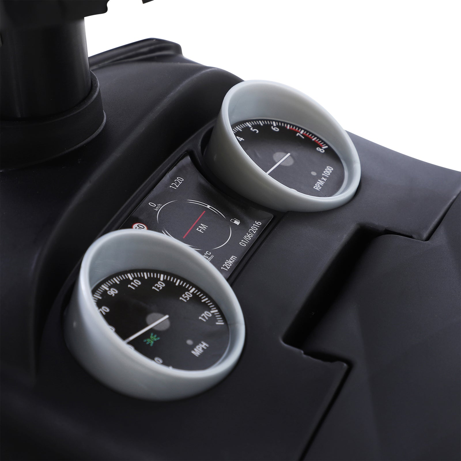 3-in-1 Ride On Car Foot To Floor Slider Toddler W/ Horn Steering | White