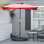 Detachable Patio Umbrella Base, Up To 140kg, Black