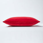 Luxury Cotton Velvet Cushion Cover | 30cm x 50cm | Red