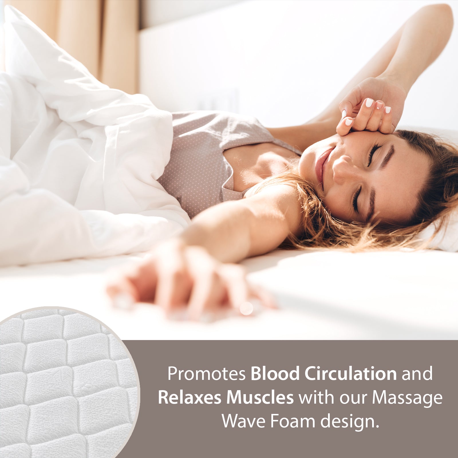 Cloud Medium Pillow Top Pocket Sprung Mattress | Single | White/Black