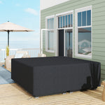 225cm Black Oxford Sofa Cover