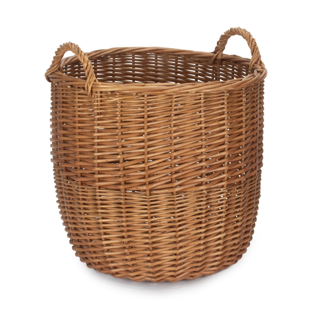 Light Steamed Wicker Storage Bin | Small | Brown