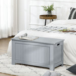 Storage Box Toy Chest Cabinet Unit Organizer Safety Hinges | One Size | Gray