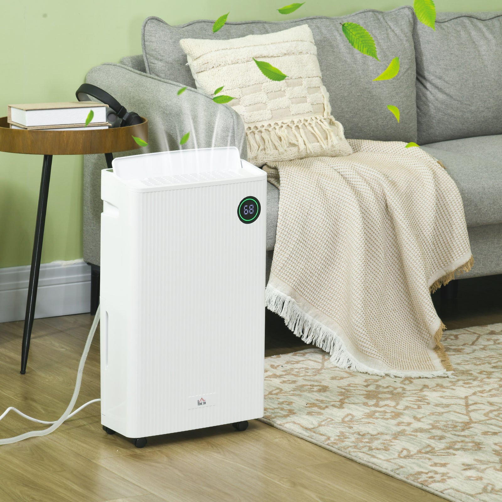 16l Per Day Quiet Air Dehumidifier With Purifier Uvc Timer | One Size | White