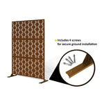 Metal Outdoor Privacy Screen 120cm X 180cm - Panels | 120cm x 180cm | Rust
