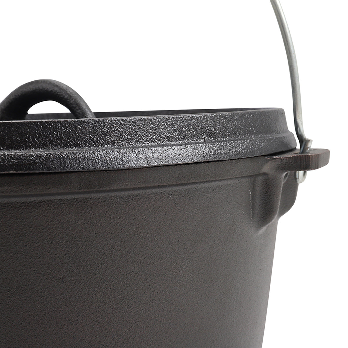 Breeins 3-legged Cast Iron Dutch Oven With Spring Handle
