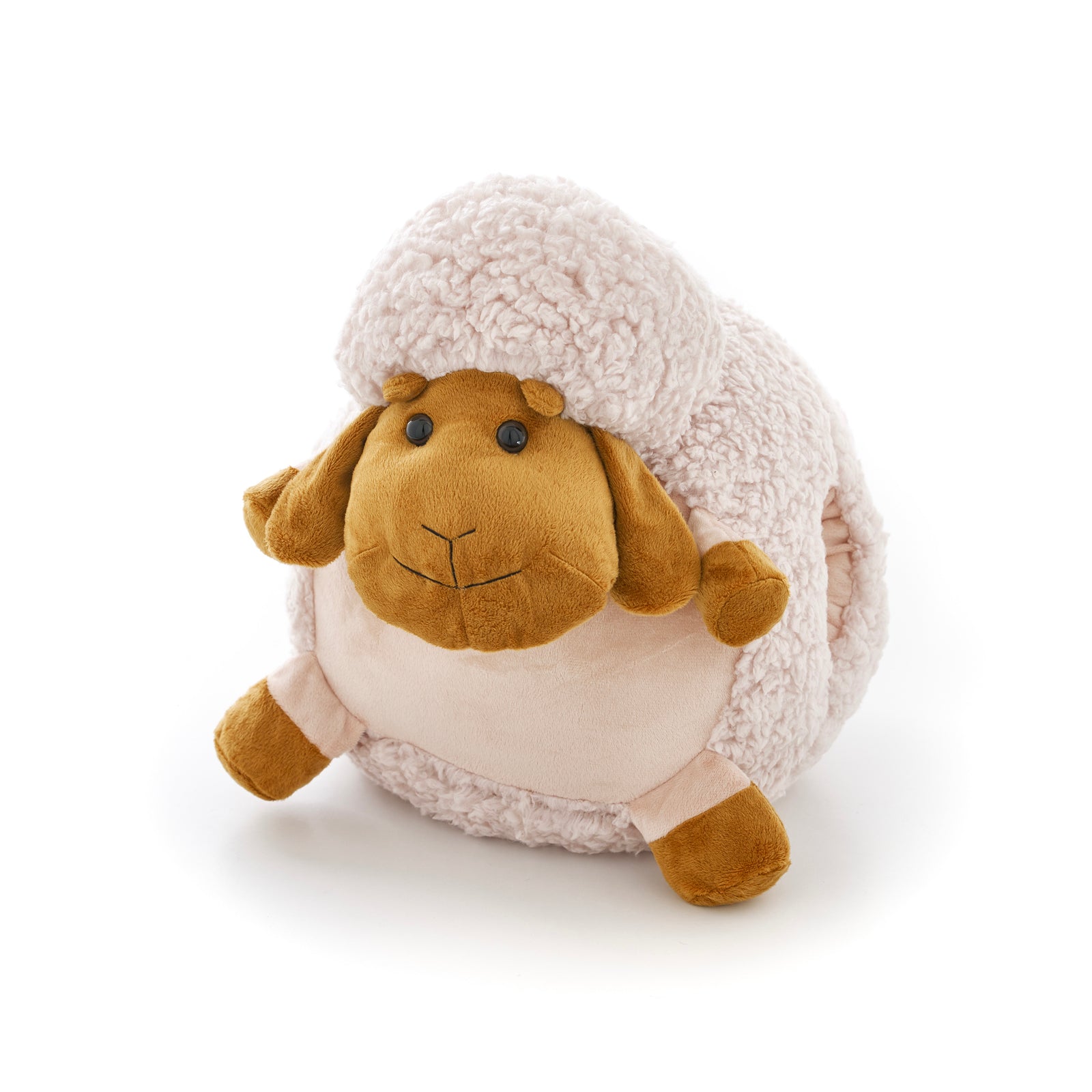 Soft Giant Handwarmer Cozy Plush Sheep | 30cm x 30cm | White