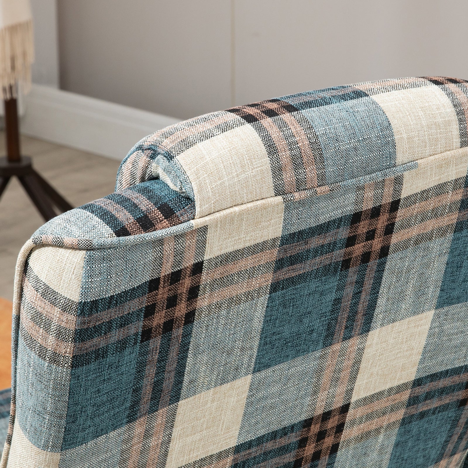 Swivel Armchair With Footstool And Adjustable Backrest | One Size | Multi Colour