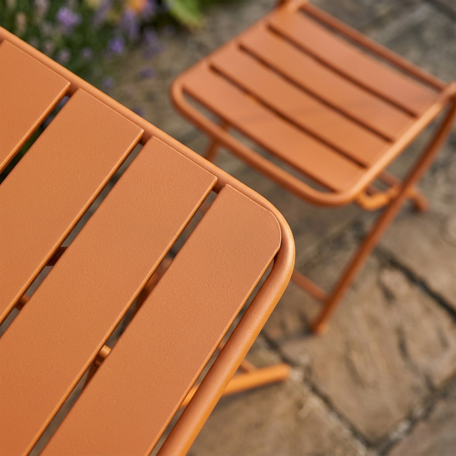 Colourways Vibrant Folding Patio Or Balcony Set | Orange