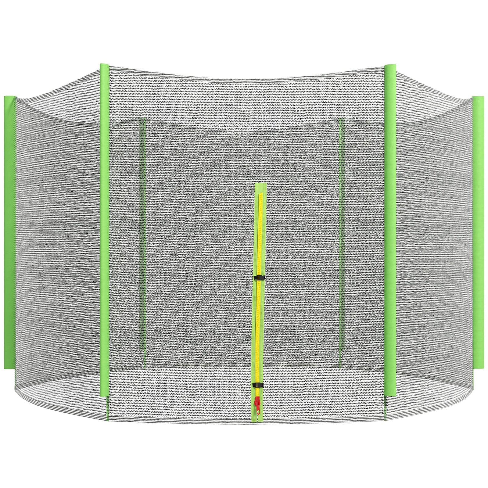 8ft Trampoline Net Replacement Safety Net W/ Zipped Door | Green