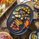 Electric Raclette Grill With Metal Plate