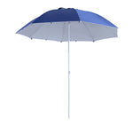 7-ft Beach Parasol With Side Panels | Blue