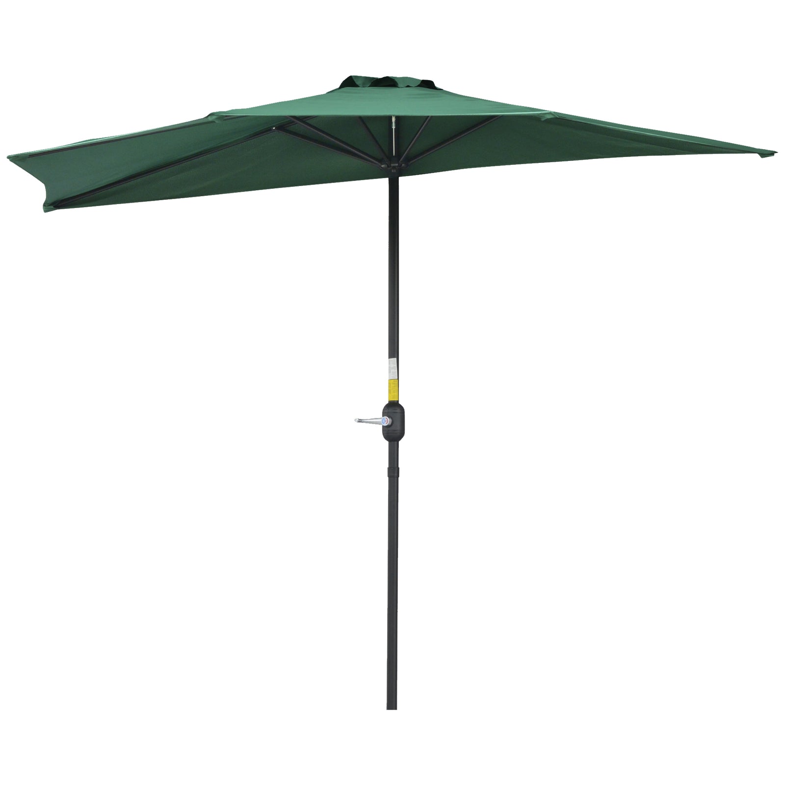 2.7m Half Round Parasol Balcony Shade | Green