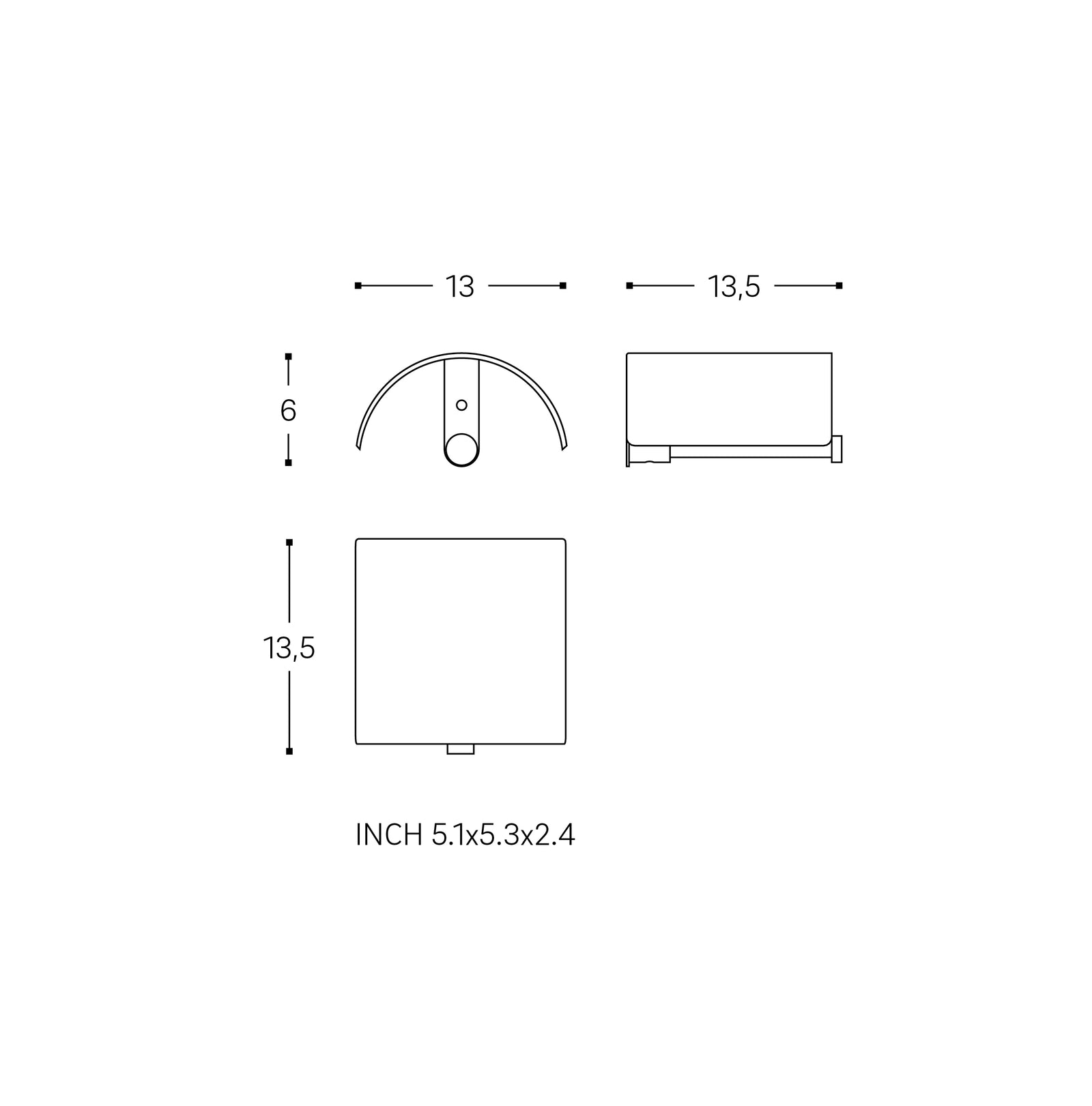 Paper Holder With Cover Glossy Stainless Steel Logic