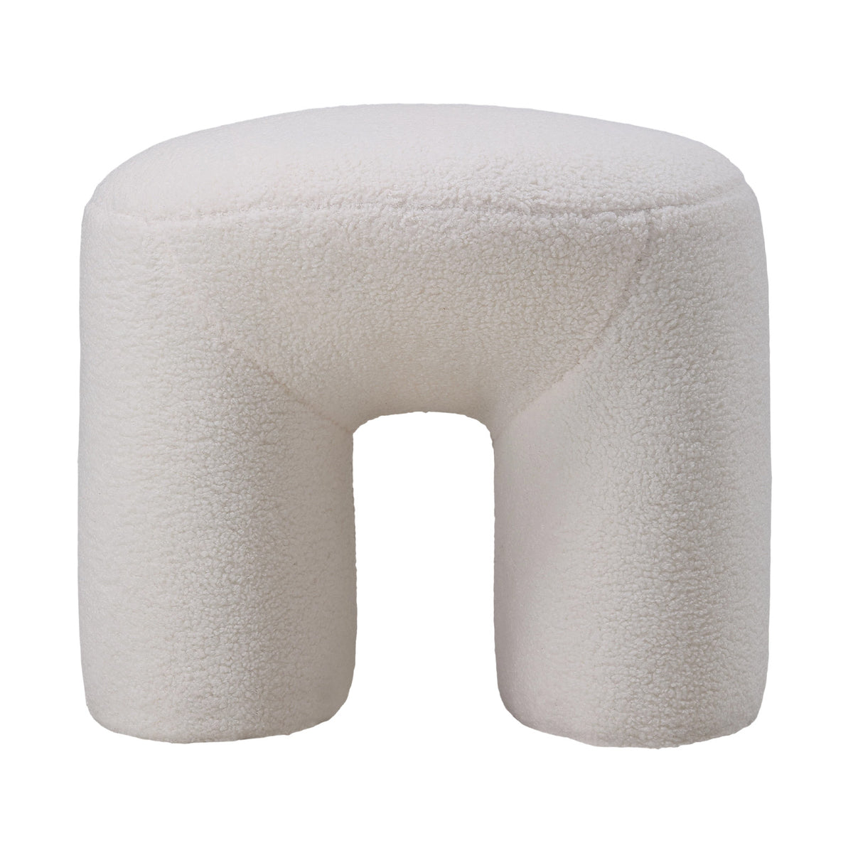 Breeins Modern Teddy Fleece Footstool