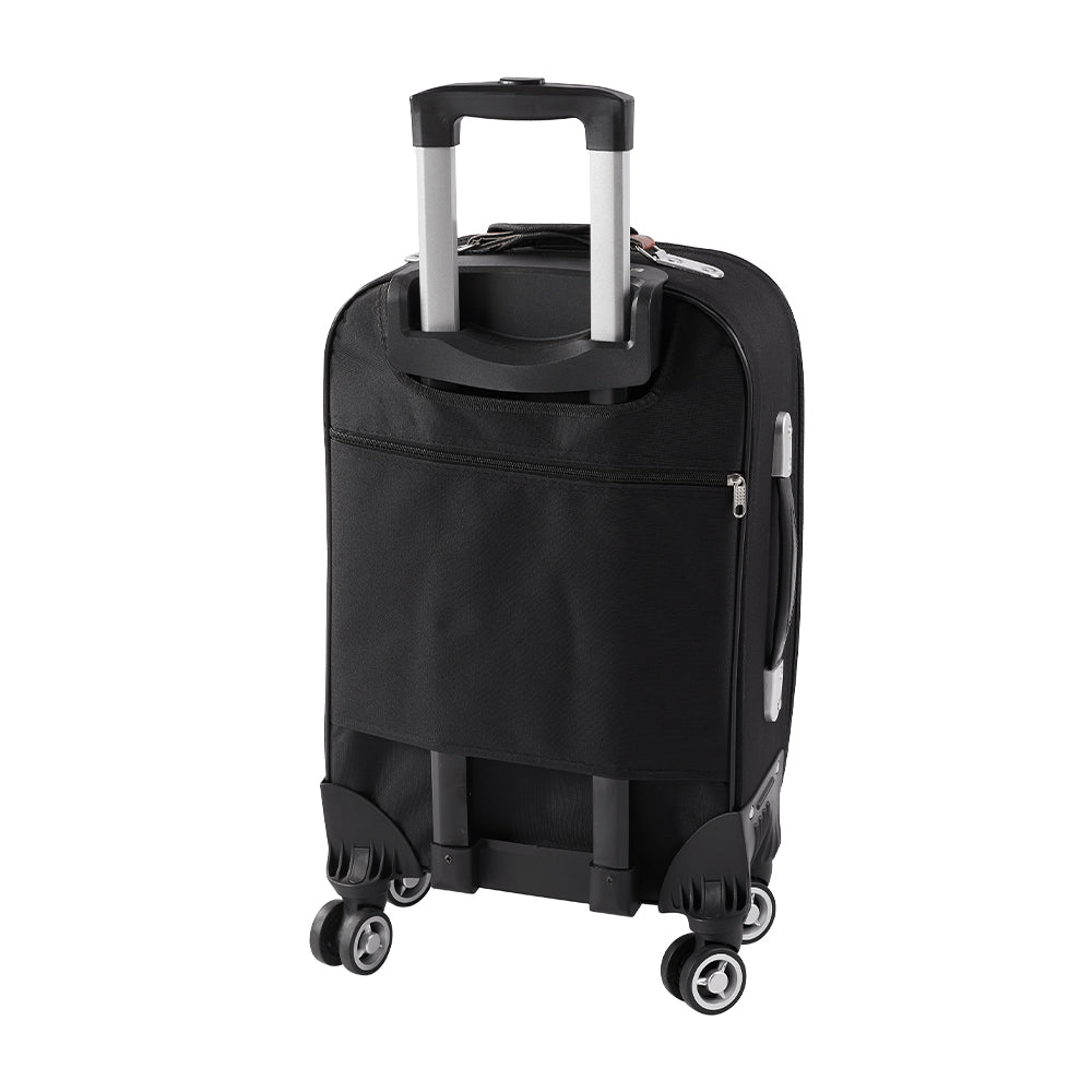 20" Softshell Expandable Suitcase With Combination Lock | Black
