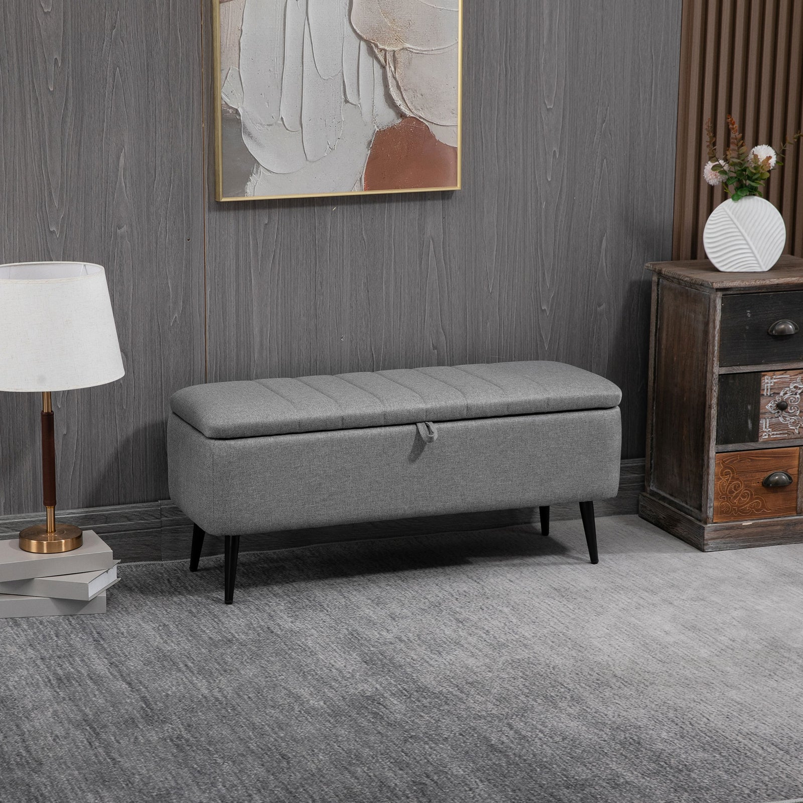 Storage Ottoman, Flip Top, Living Room