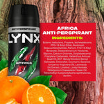 Africa Antiperspirant Aerosol Deodorant Spray 48h Sweat Protection, 150ml | Set of 3