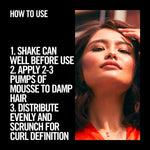 Curl Definition Hair Mousse With Long Lasting Control, 6x Of 200ml