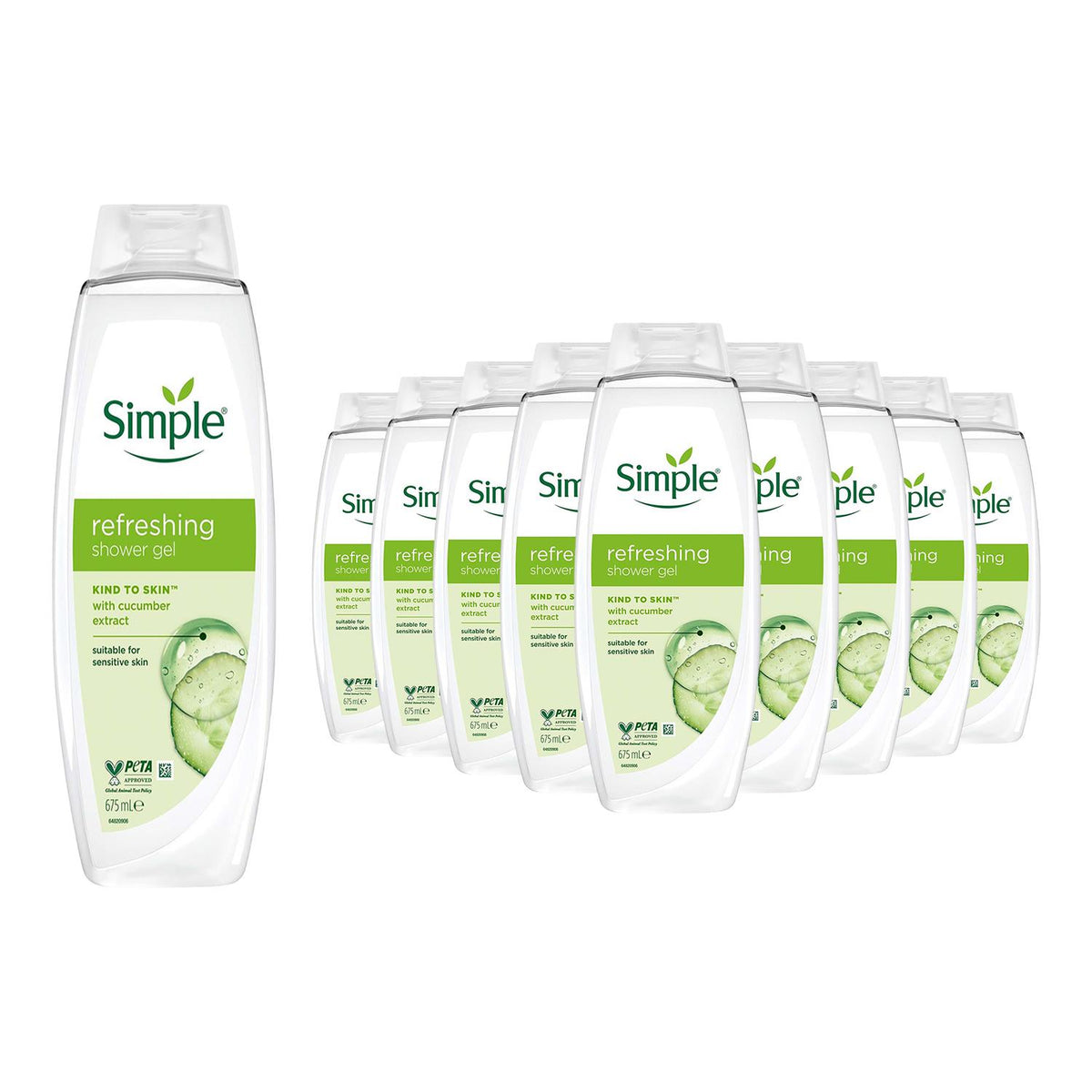 Refreshing Shower Gel 675ml Multipack | Set of 12