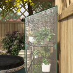 3-tier Mini Greenhouse W/ Roll-up Doors 151x143cm