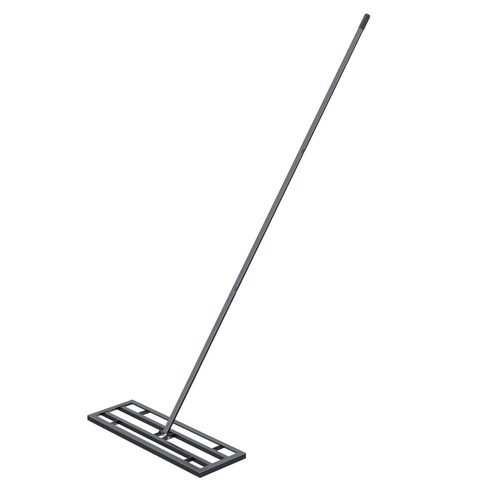 30"x10"/45"x10"garden Lawn Levelling Rake With Serrated Design 84"long Handle | Small