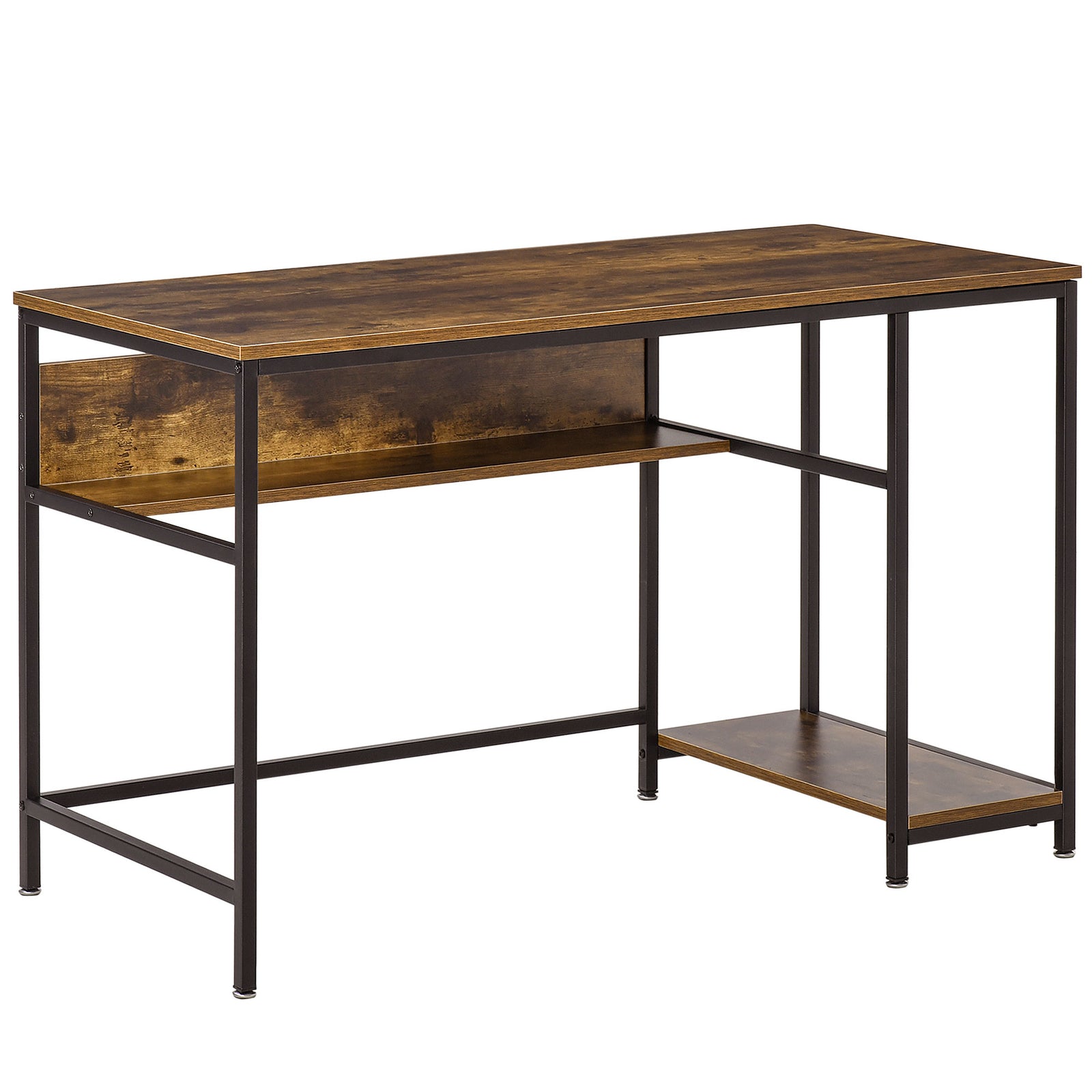 Home Office Writing Desk With Storage | Brown