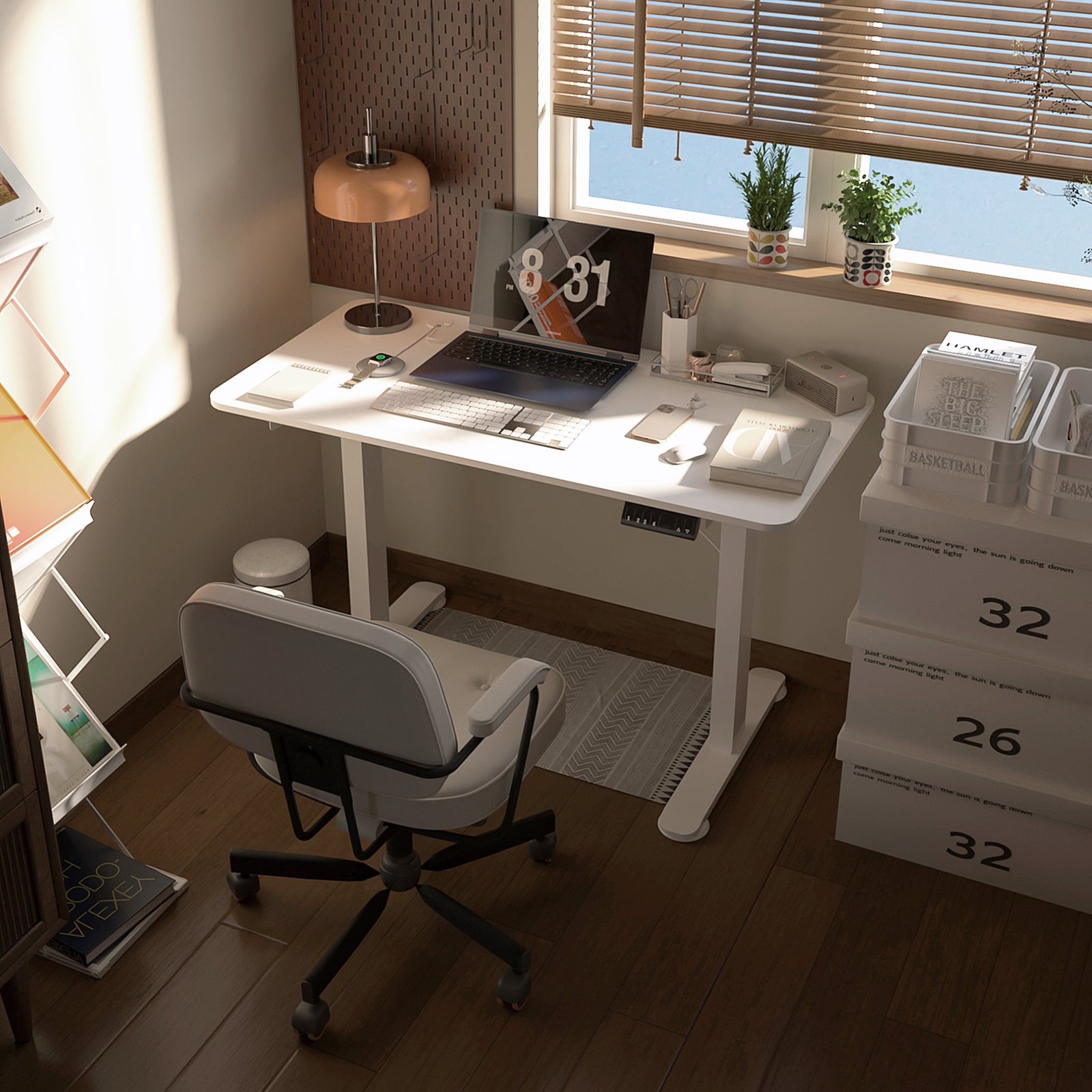 Electric Standing Desk For Home Office White