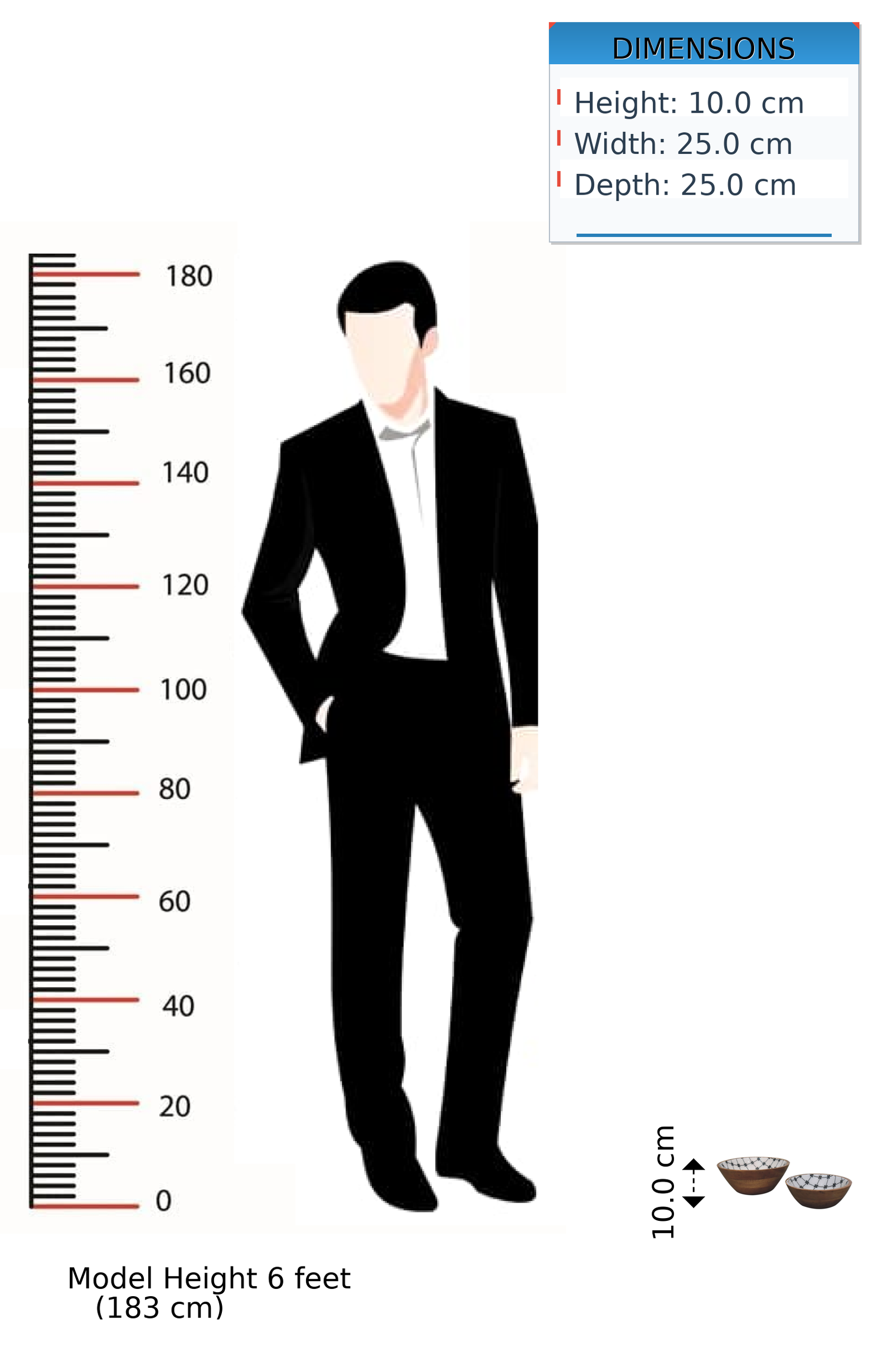 Artisan Furniture Solid Wood 2x Lacquered Flower Bowl Set