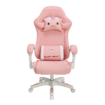 Pink Gaming Chair With Ergonomic Design – Adjustable Height & 360° Swivel Base Office Chair