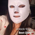 Ovey London LED Facial Beauty Mask 7 Color Light Therapy For Skin Wellness, Calming Support, And Radiance Enhancement