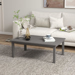 Outdoor Coffee Table Patio Table W/ Wood Grain Effect