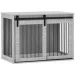 Dog Crate W/ Removable Cushion - Large, Grey | Gray